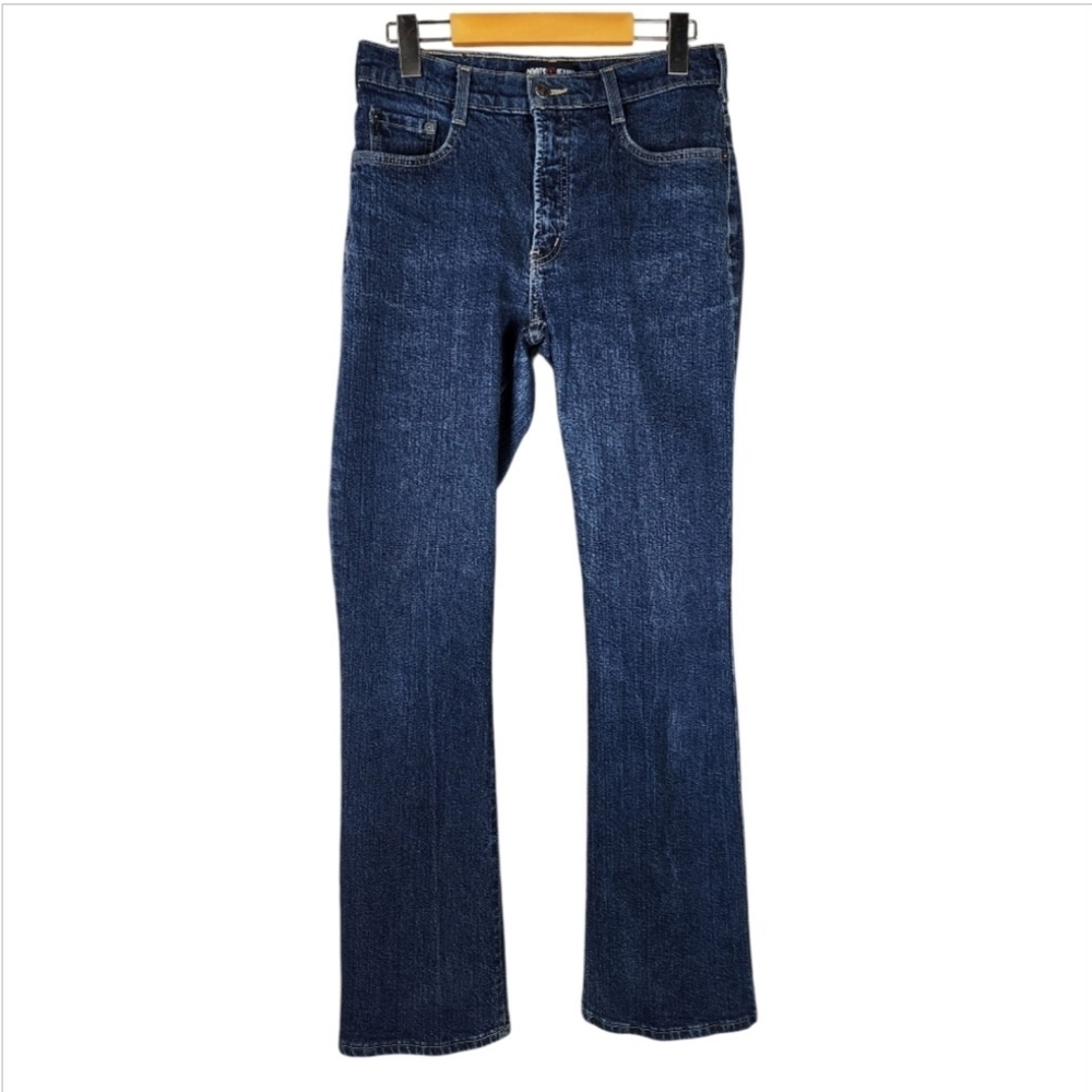 Vintage Roots Straight Leg Jeans Rodeo Cowgirl Mid Rise Medium Wash Size 29